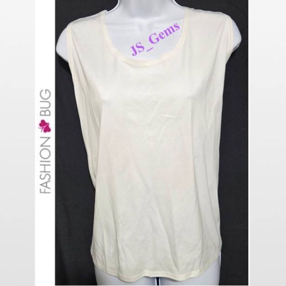 Women's Vintage Camisol Fashion Bug Top White Plus 26 28 Cami Tank